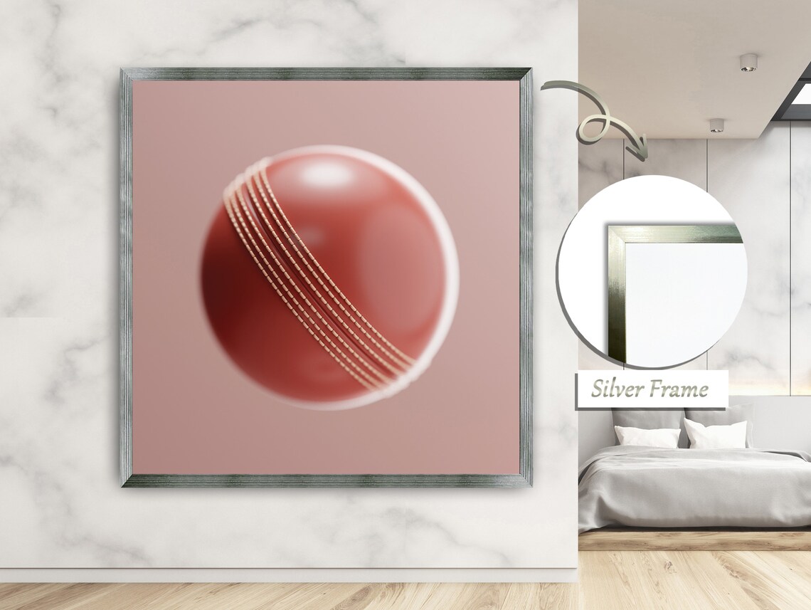 Cricket Ball Painting, Sports Enthusiasm - Image 2