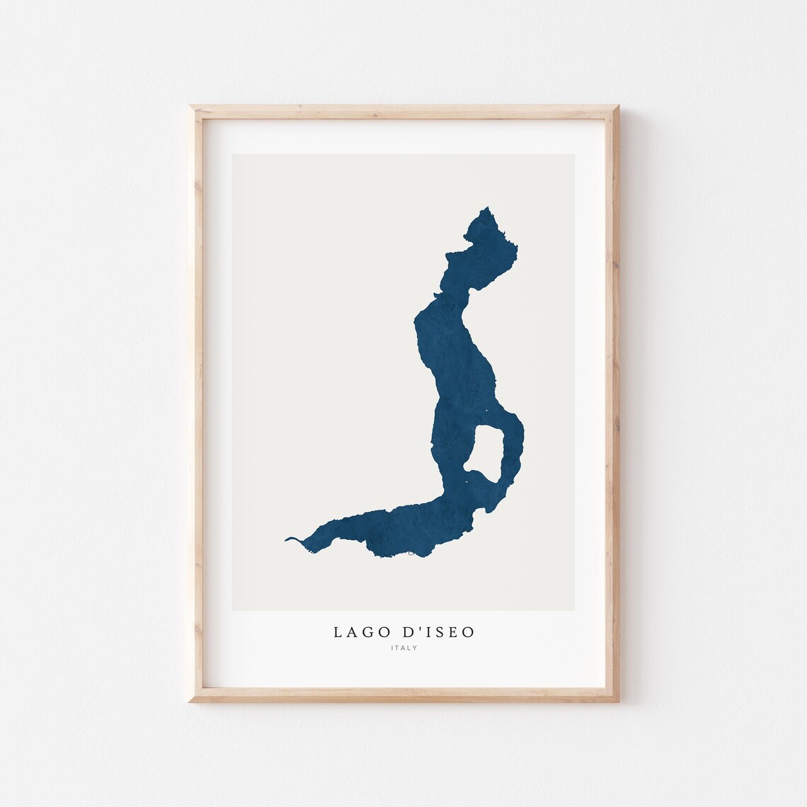 Lago Diseo Print Lake Iseo Poster Art Wall Map House Gift Italy