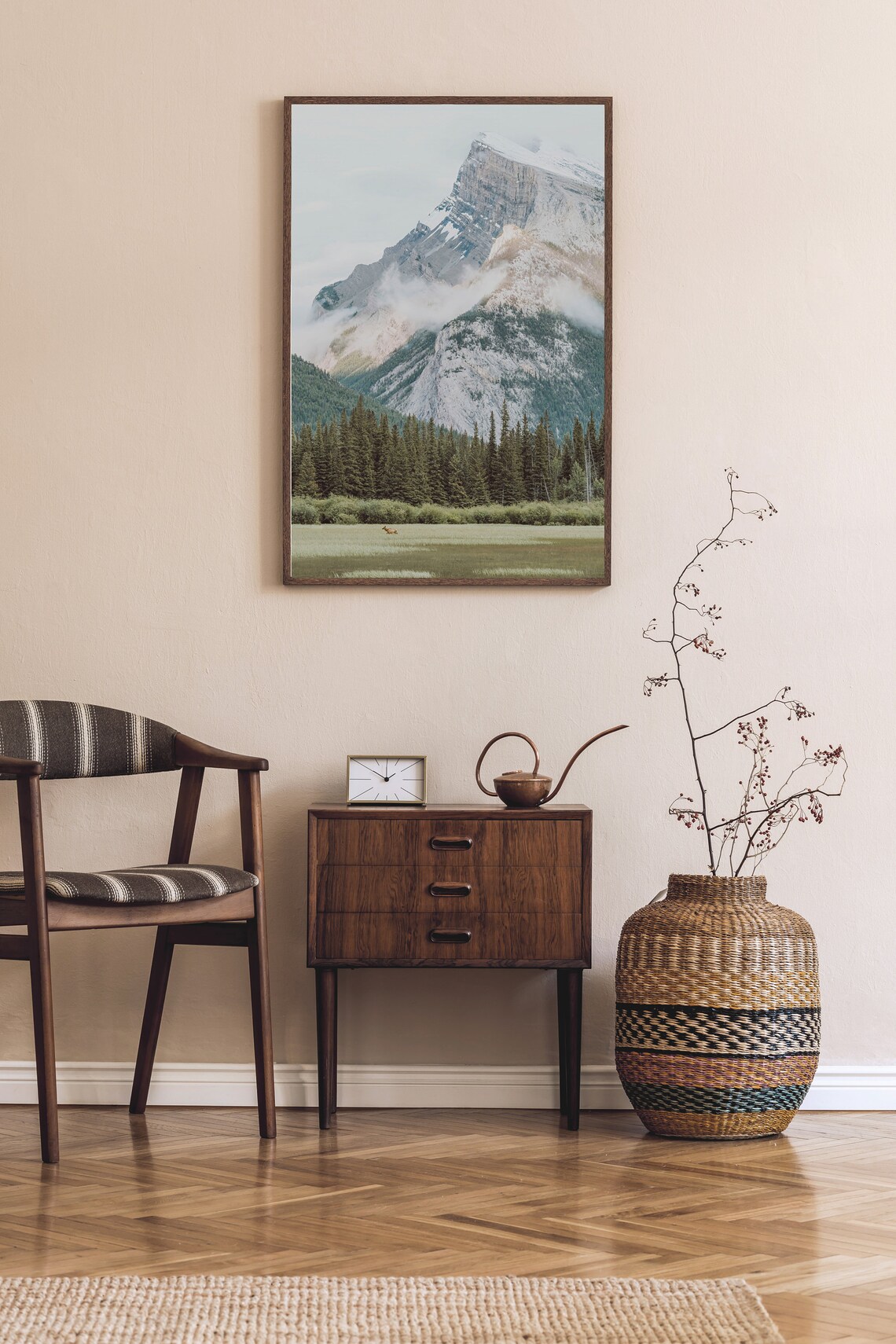 Nature Print Instant Art Lake Landscape Poster