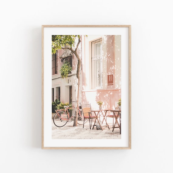 Spain City Landscape Travel Poster, Photography Print