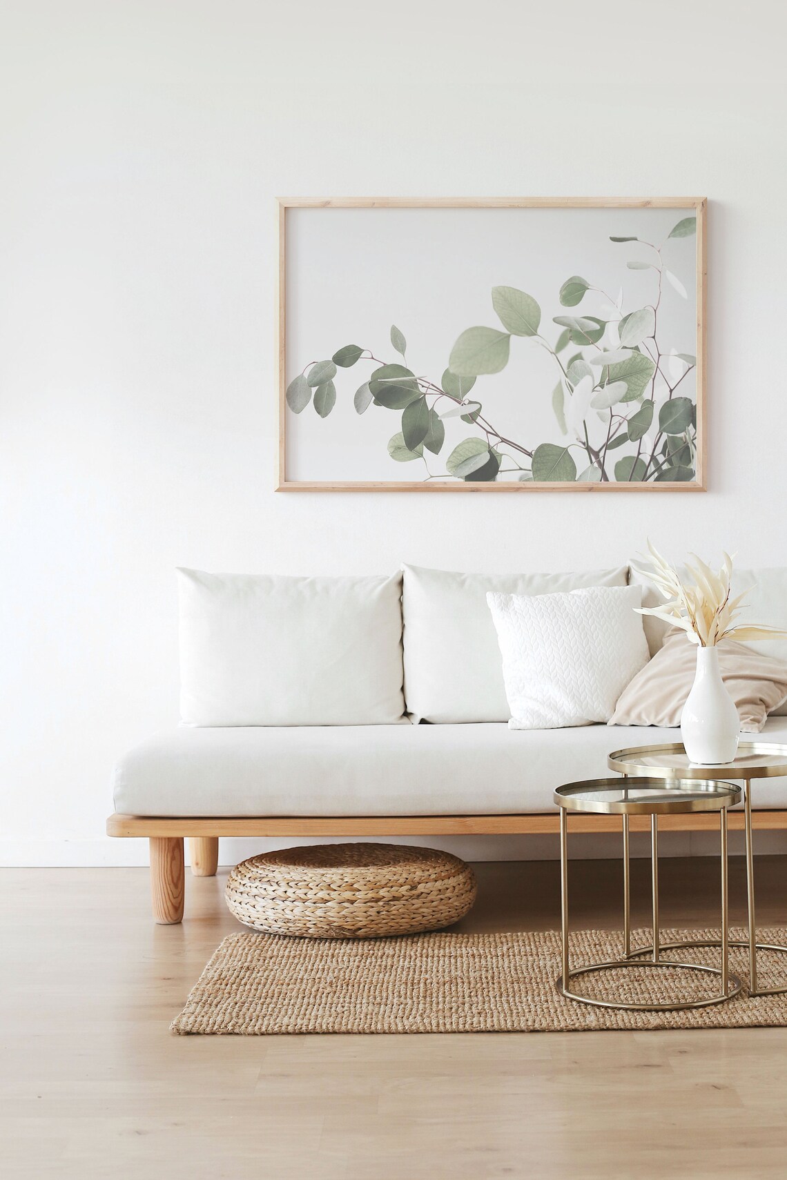 Eucalyptus Botanical Art Print, Horizontal Plant Study