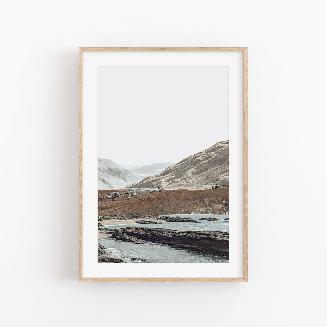 Patagonia Mountain Collage Art Print, Latin America