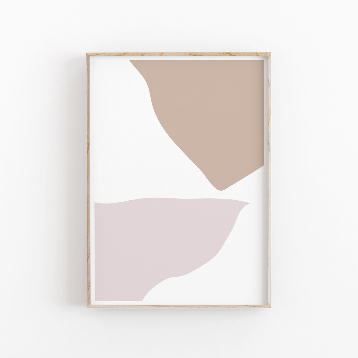Abstract Wall Art Print, Modern Neutral Beige - Image 2