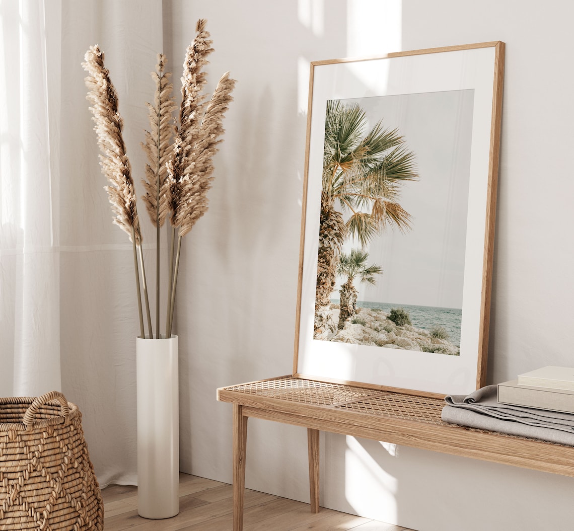 Palm Tree Art Print, Modern Minimalist Poster - Image 3