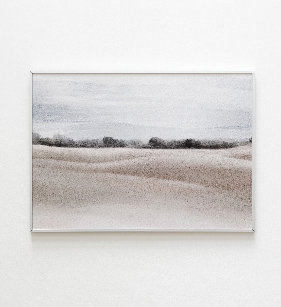 Watercolor Abstract Landscape, Modern Minimalist Art Print - Image 3