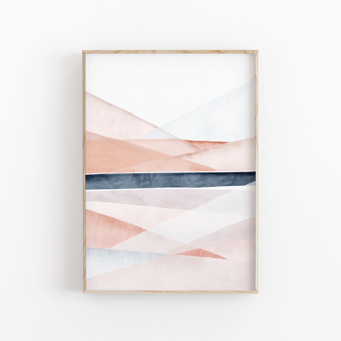 Watercolor Abstract Art, Modern Minimalist Poster Print - Image 2