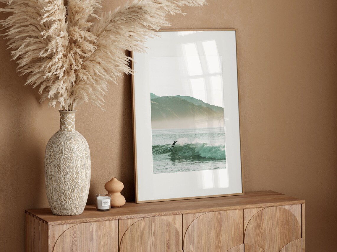 Surfing Print, Summer Coastal Beach Poster - Image 2