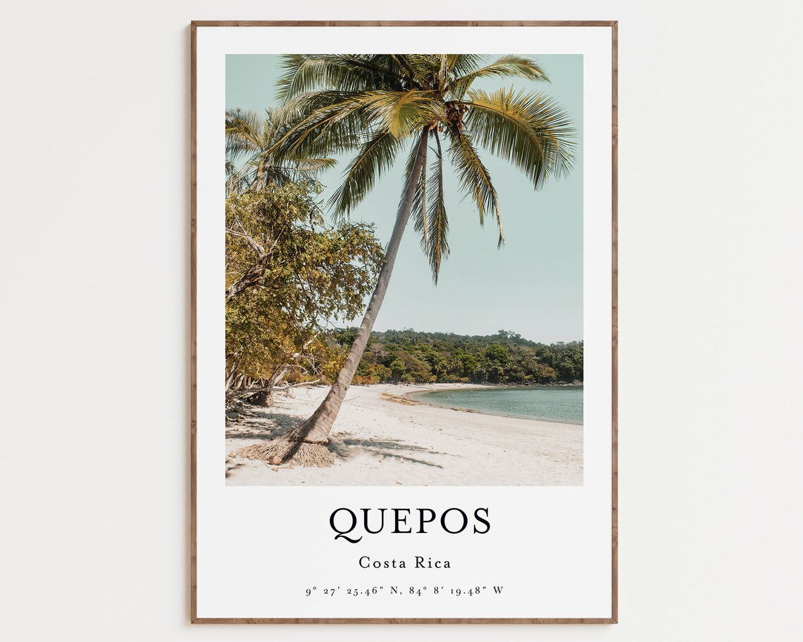 Costa Rica Poster, Tropical Wall Decor Print