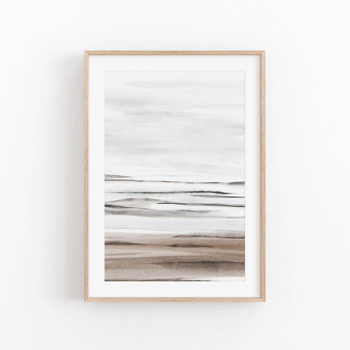 Watercolor Abstract Art, Modern Minimalist Poster
