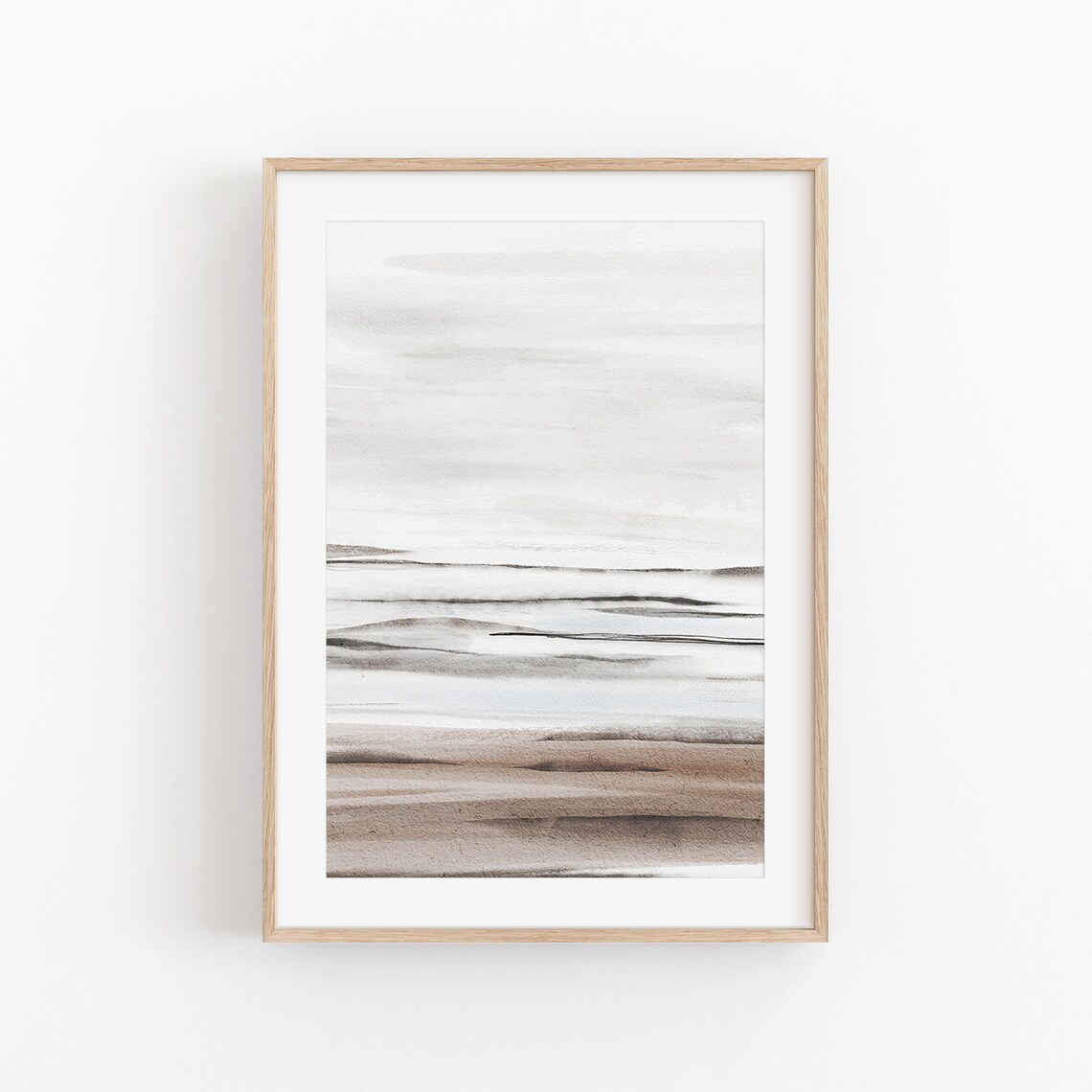 Watercolor Abstract Art Print, Modern Minimalist - Image 3