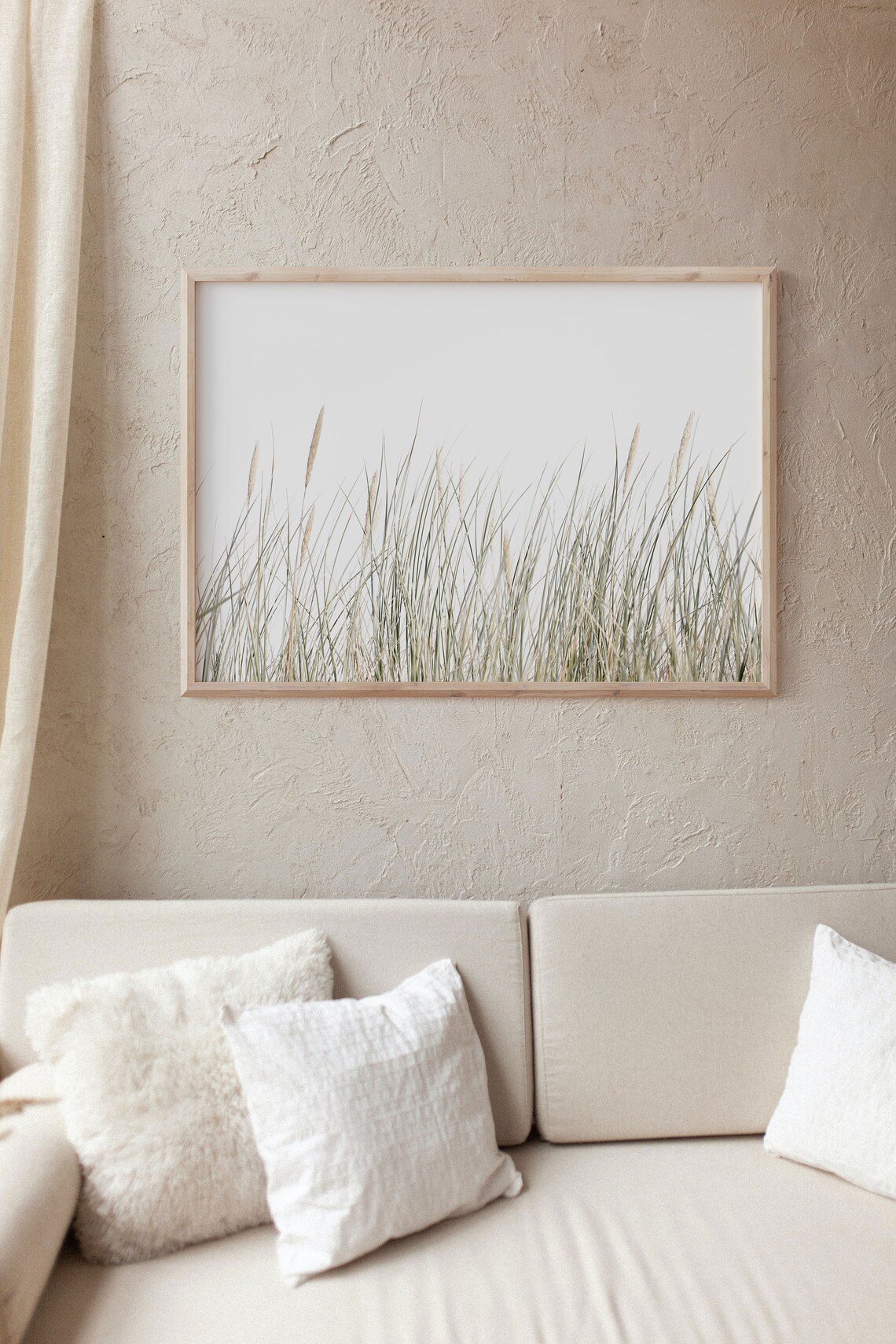 Pampas Grass Botanical Art Print, Boho Farmhouse - Image 3