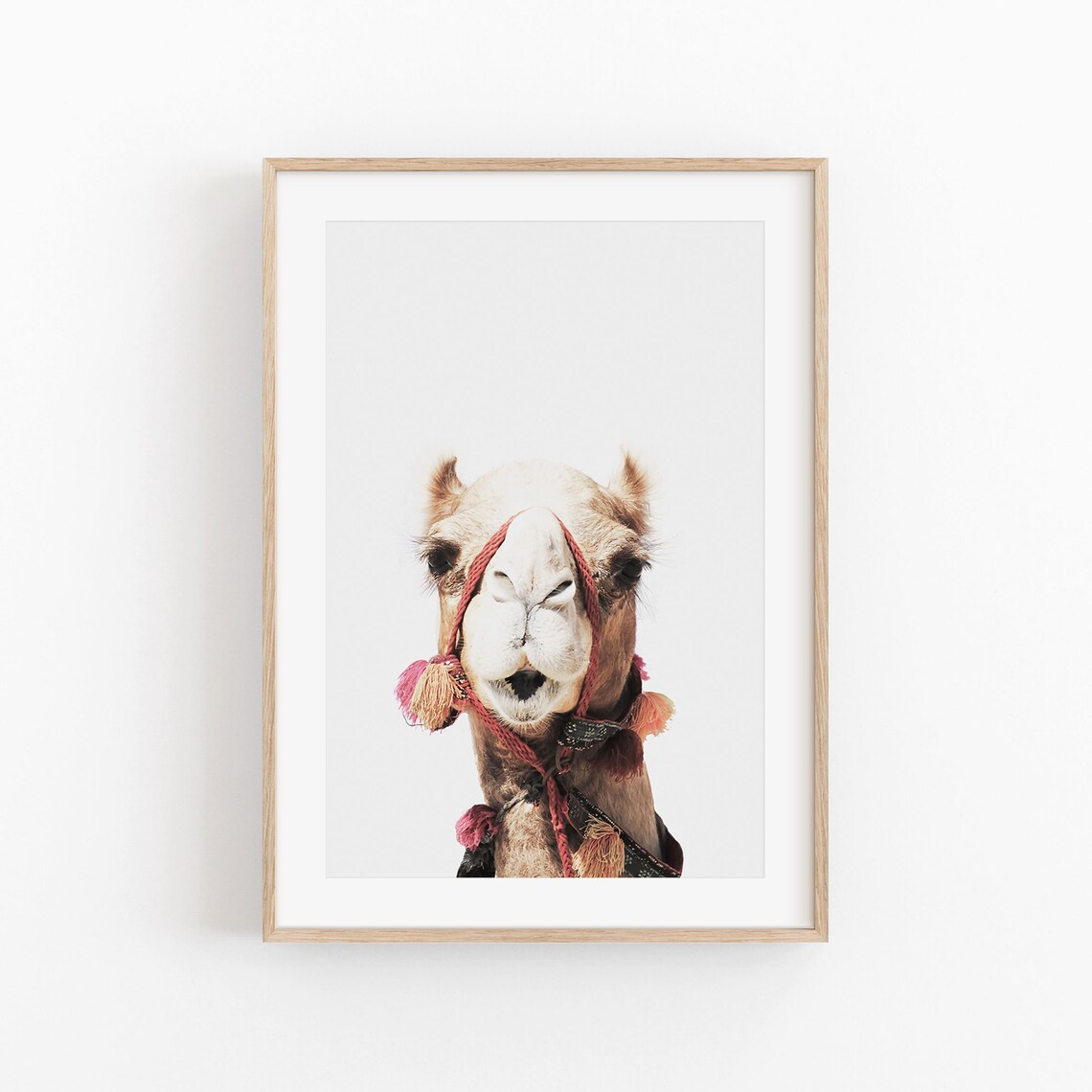 Camel Print Bohemian Decor Safari Nursery Poster