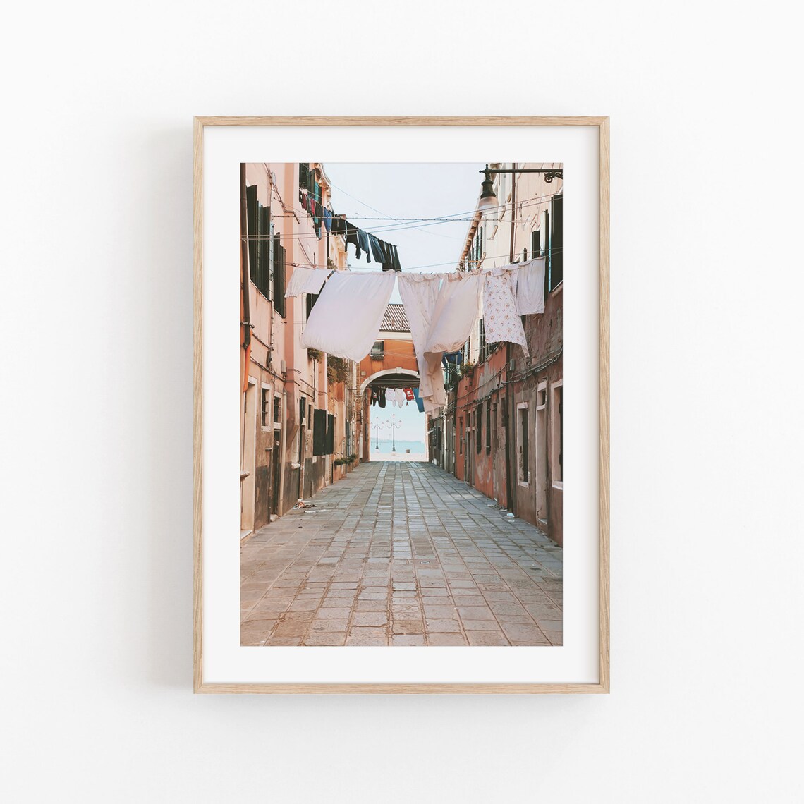 Venice Canal Travel Poster, Italy Living Room Decor