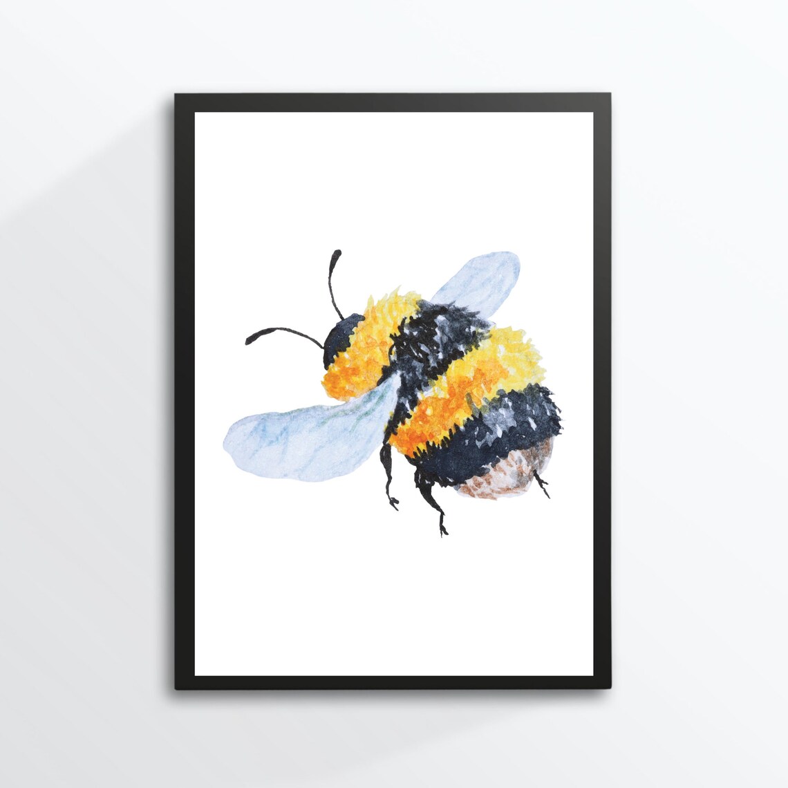 Bumblebee Watercolor Art Print, Beekeeper Gift