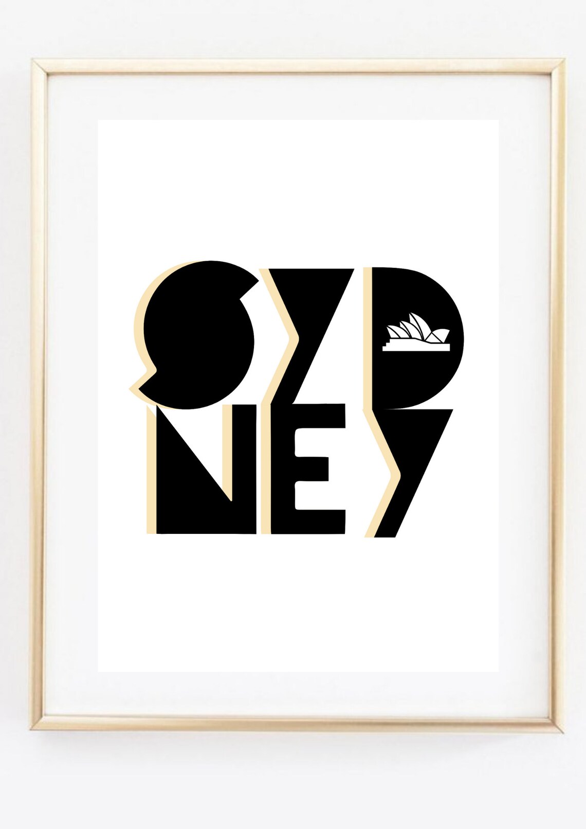 Sydney Australia Opera House Bold Typography Travel City Poster - Image 3