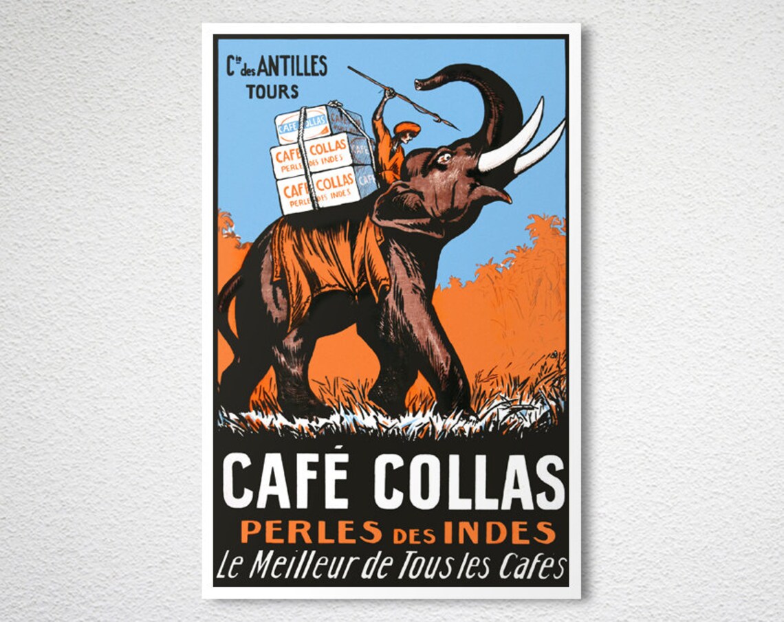 Cafe Collas Perles Des Indes Vintage Poster Print - Image 2