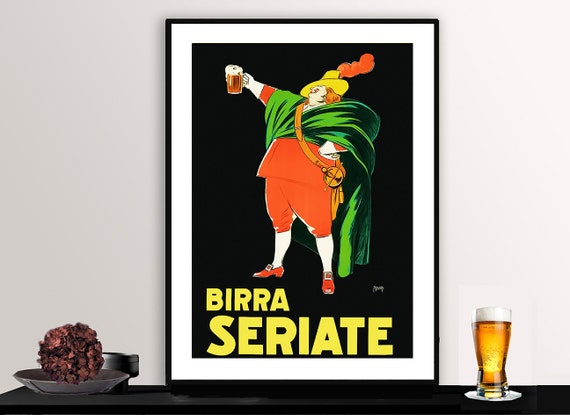 Birra Seriate Vintage Fooddrink Poster Poster Paper Or Print Gift Idea