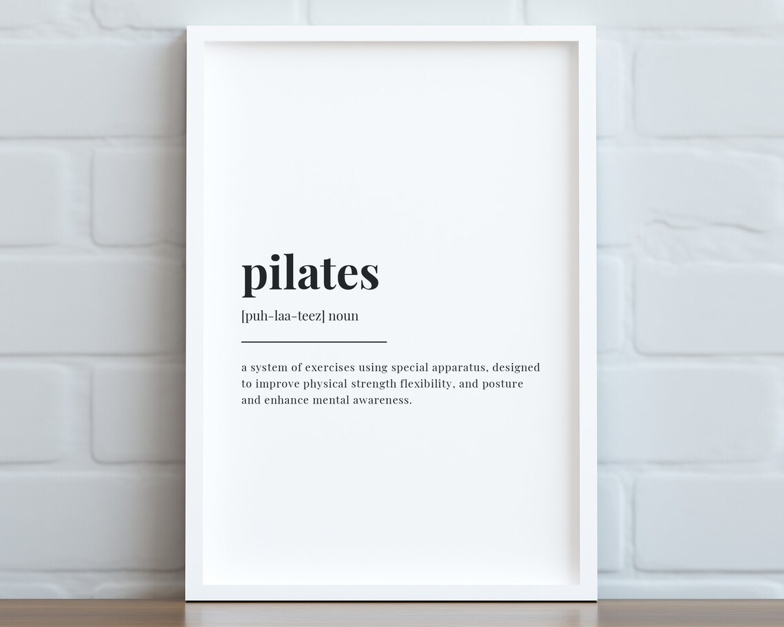 Pilates Definition - Quote Print - Image 3