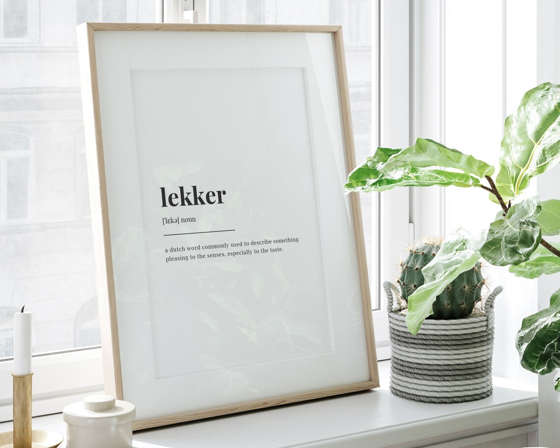 Lekker Definition Meaning Typography Quote - Image 3