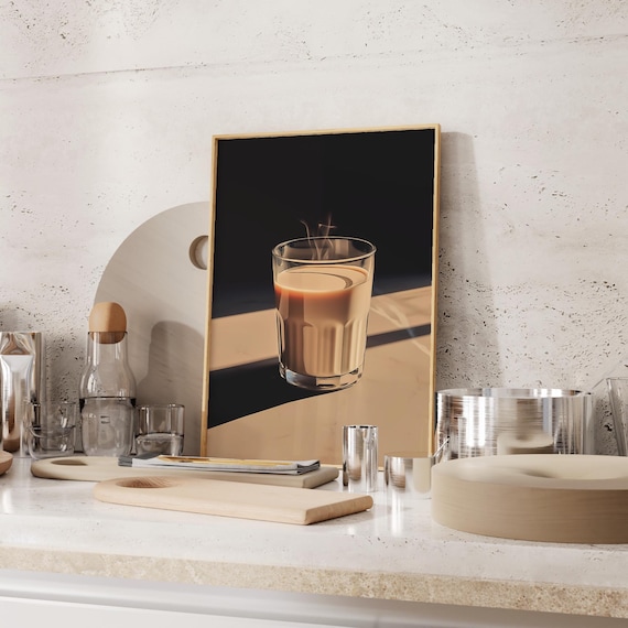 Chai Tea Art Print, Desi Food Poster