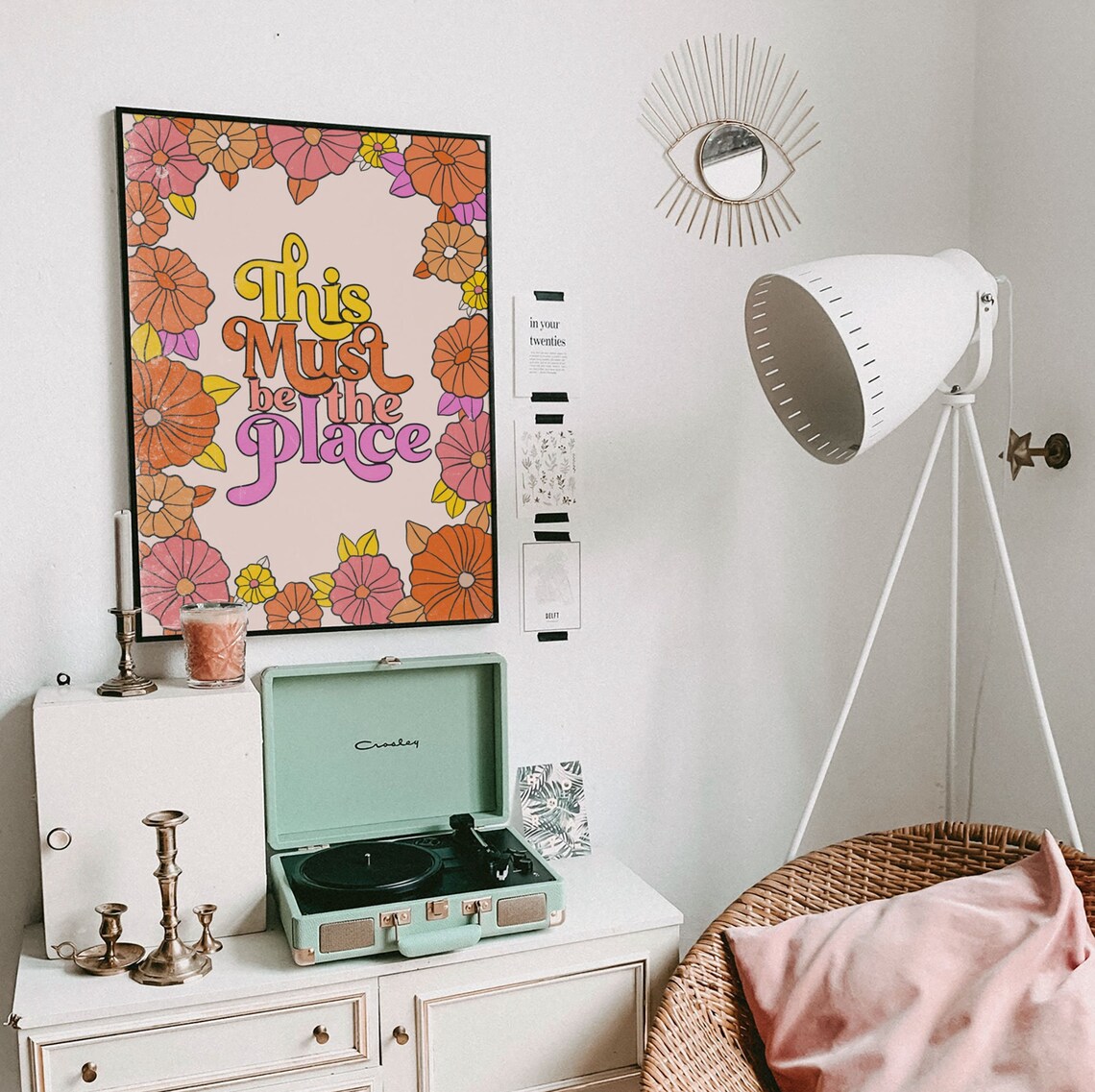 This Must Be The Place Retro Floral Poster Print - Image 6
