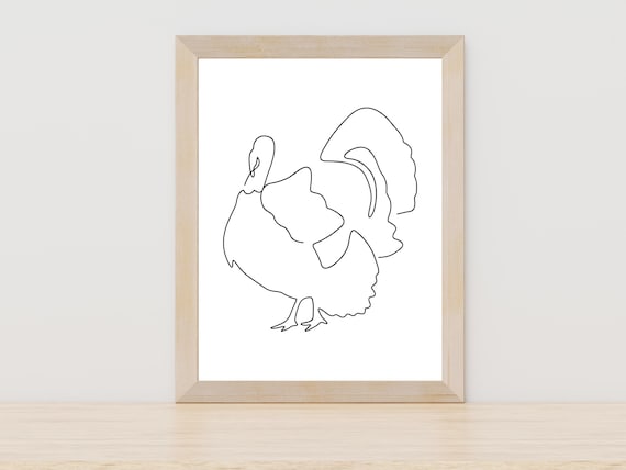 Turkey Line Art