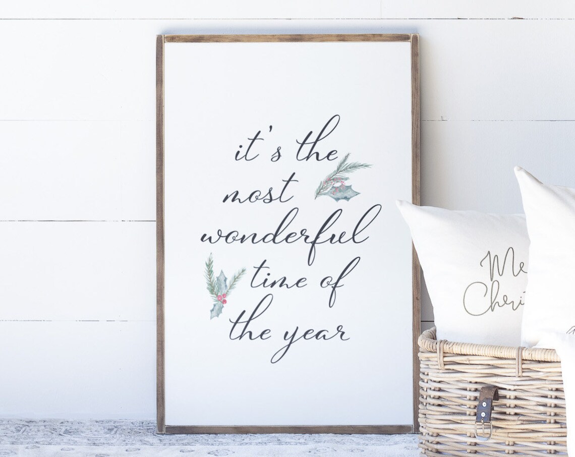 It's The Most Wonderful Time Of The Year, Christmas Art Print