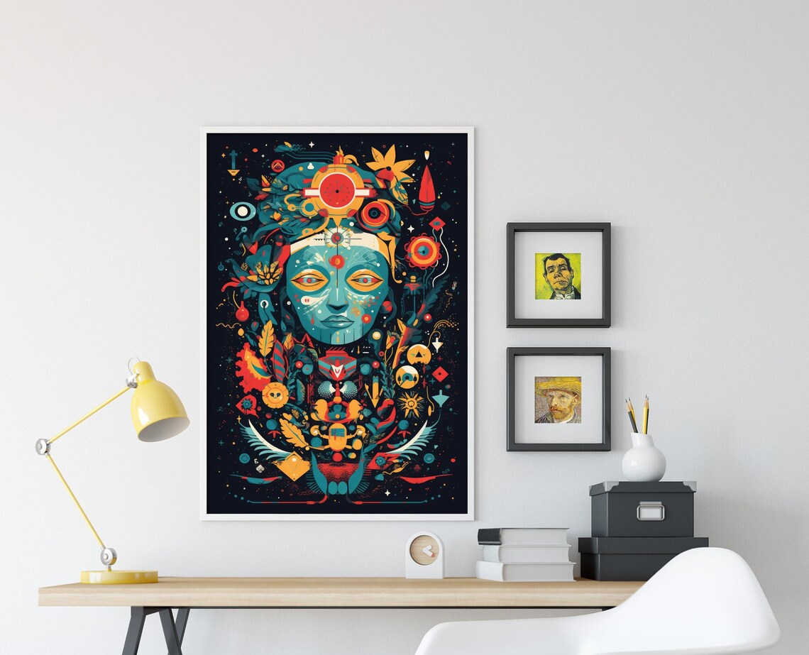 Psychonaut Holotone 4 Art Print, Psychedelic Wall Art - Image 4
