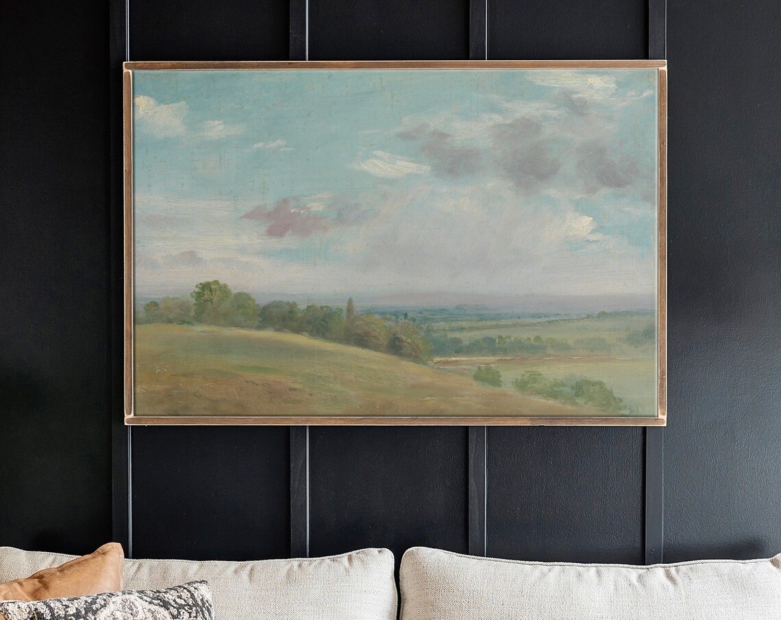 English Countryside Vintage Landscape Art Print
