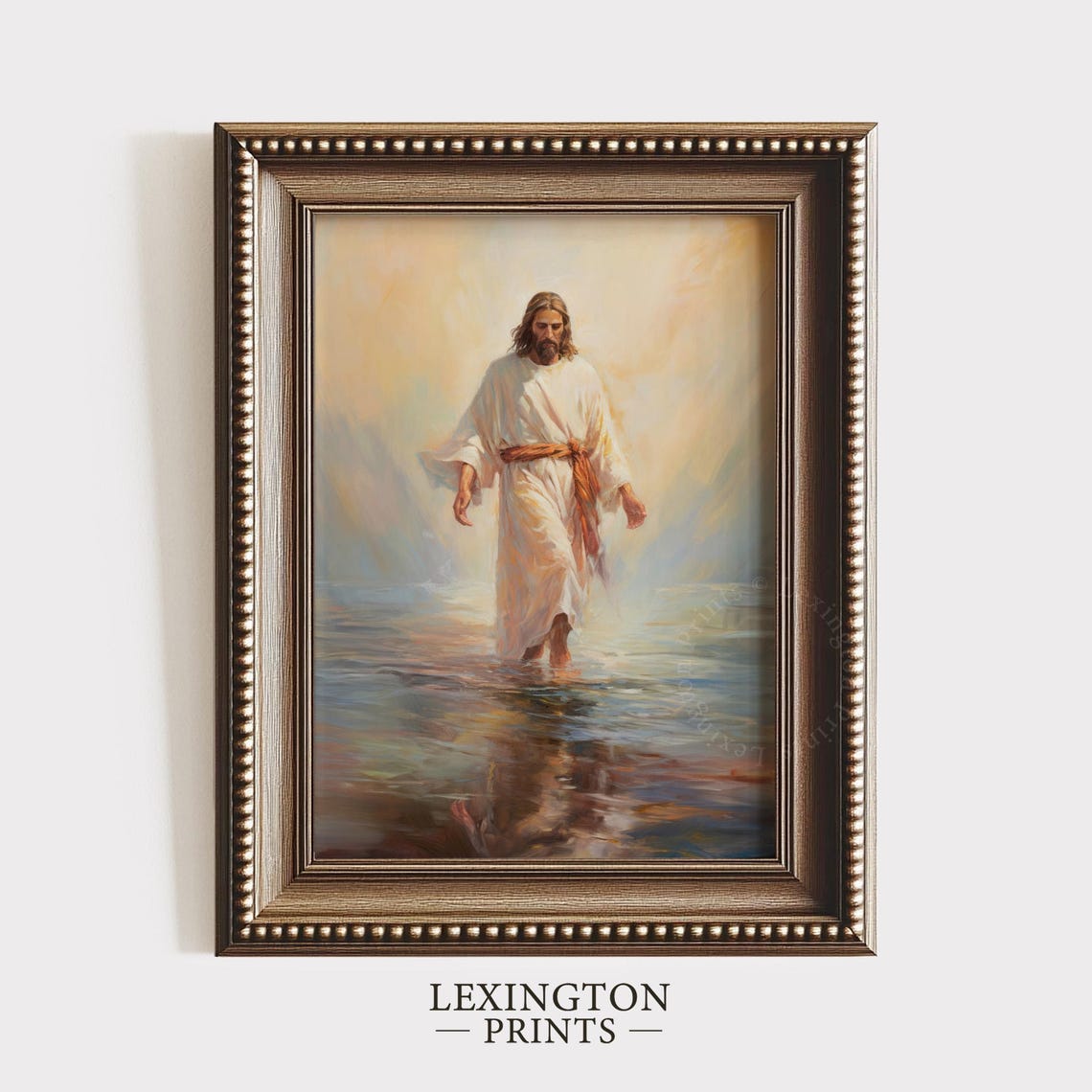 Jesus Walking On Water Christian Wall Art Christian Art Jesus Art Christian Print Oil Painting Christian Painting Gift Bible 399 - Image 6