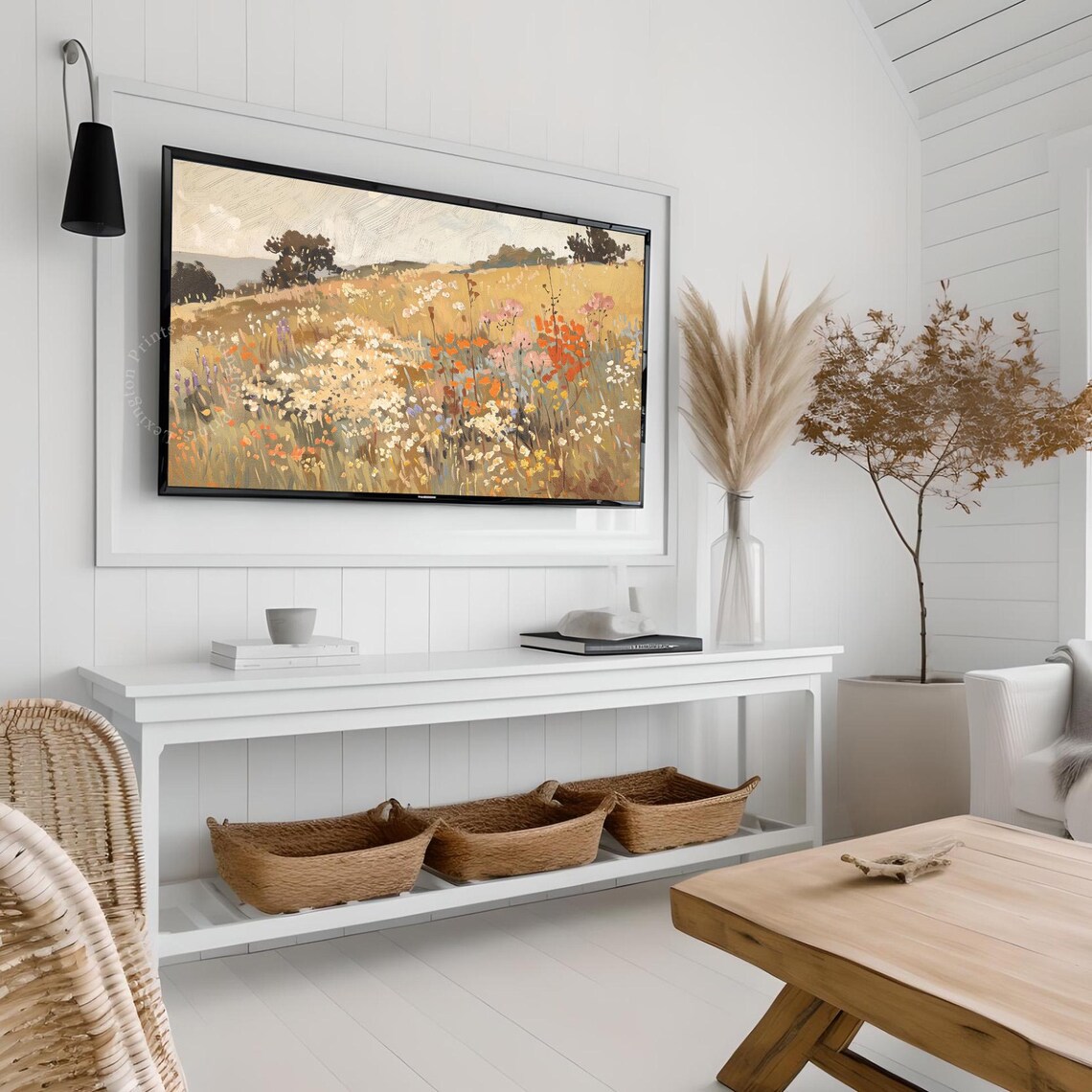 Fall Wildflower Tv Art Autumn Tv Art Frame Tv Art Spring Tv Art Wildflower Tv Art Fall Decor Vintage Fall Tv Art Floral Art 748 - Image 4