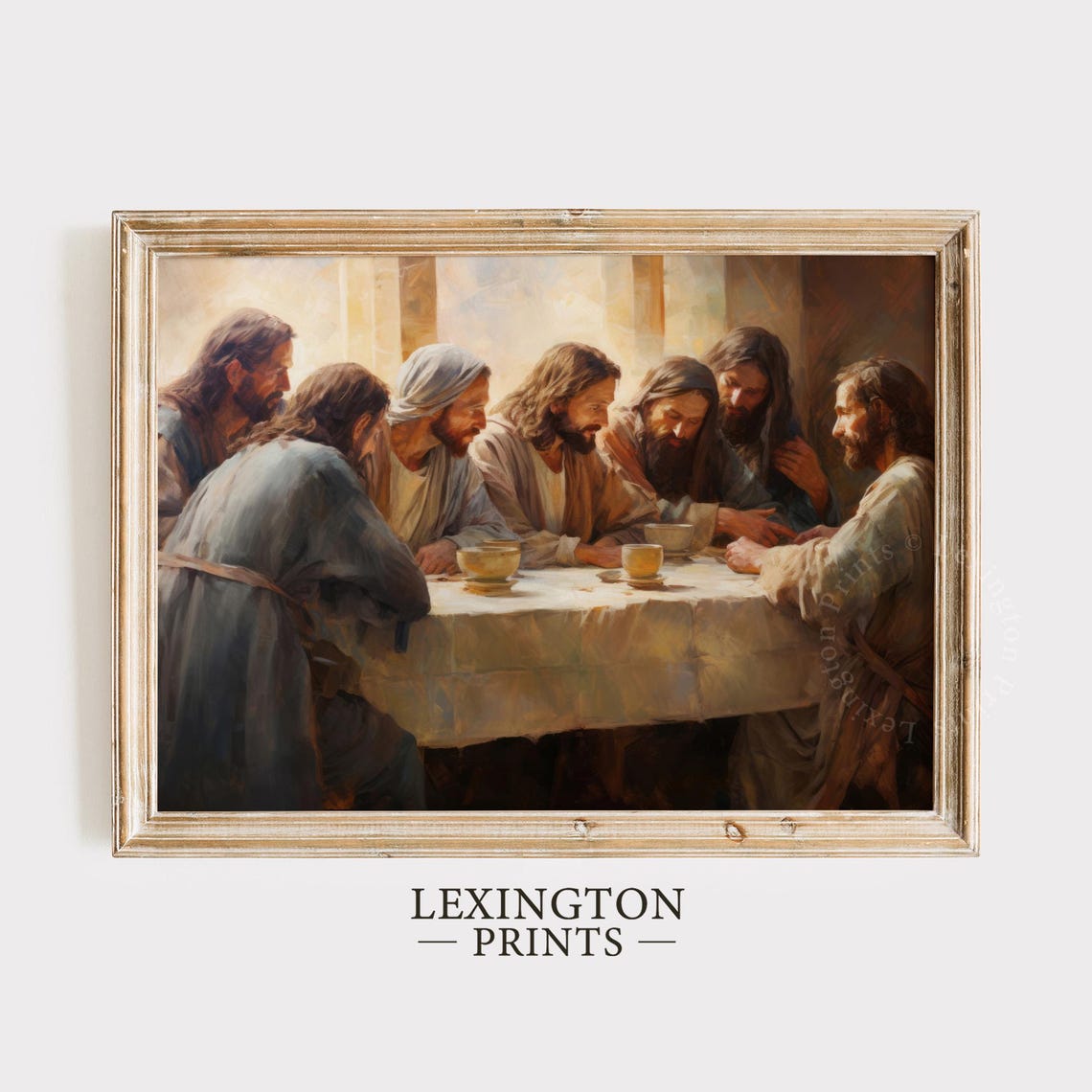Jesus With Apostles Christian Wall Art Christian Art Jesus Art Christian Print Religious Art Oil Painting Jesus Art Christian 388 - Image 3