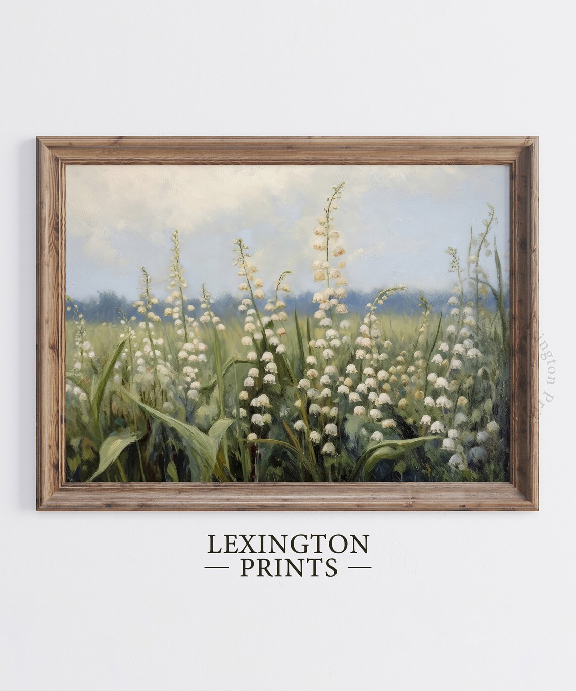 Lily of the Valley Meadow Vintage Spring Floral Painting Poster - Image 5