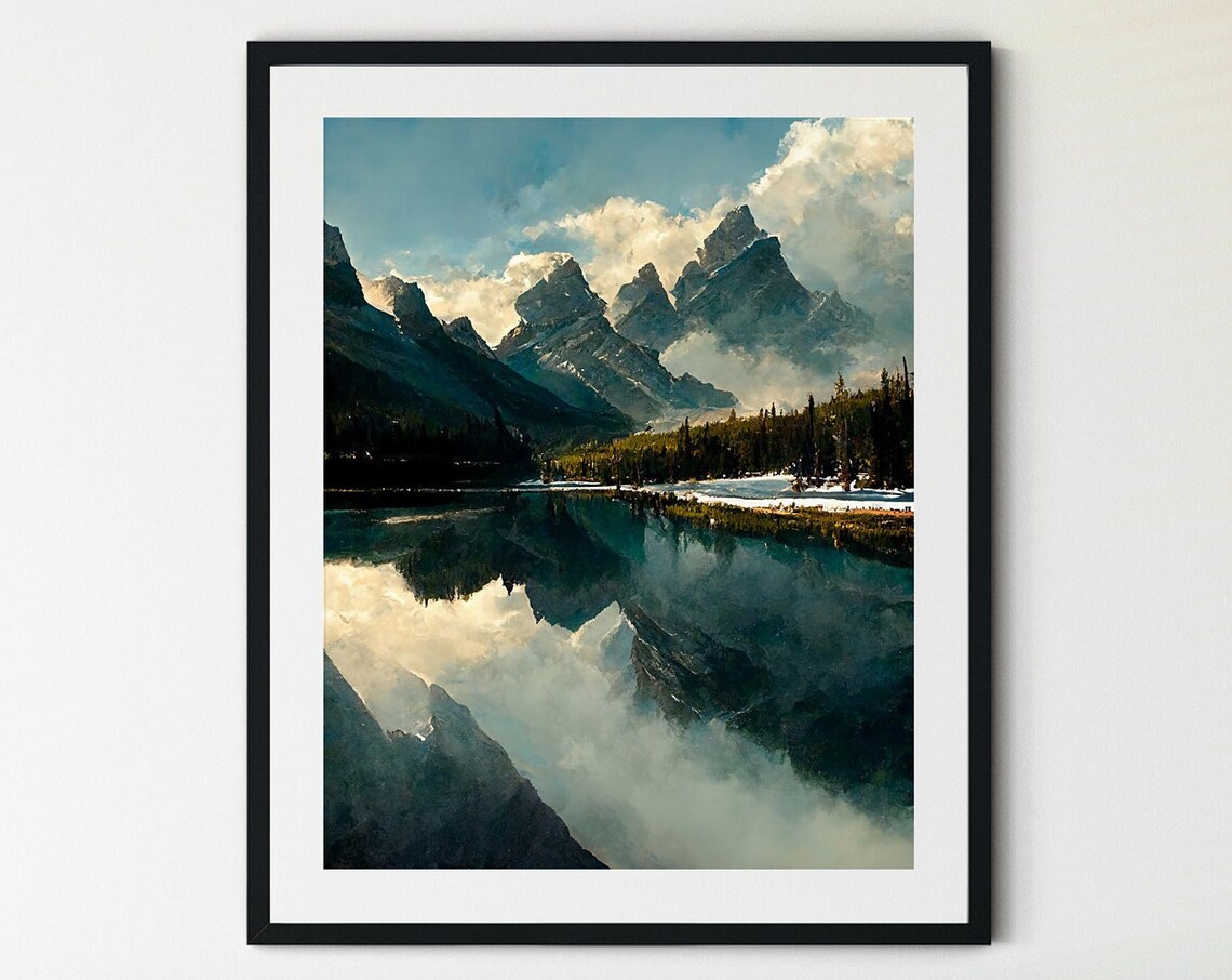 Banff National Park Travel Poster, Canada Art Print