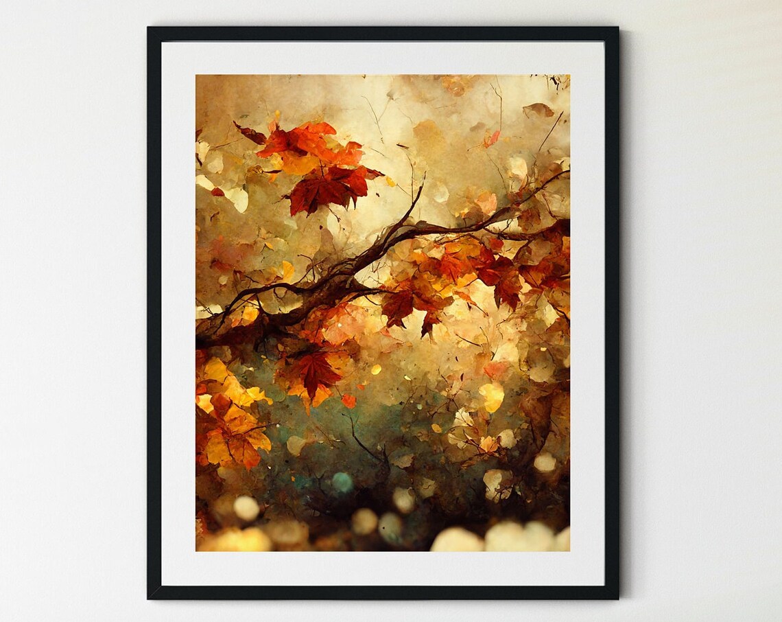 Autumn Landscape Fall Wall Decor Art Print