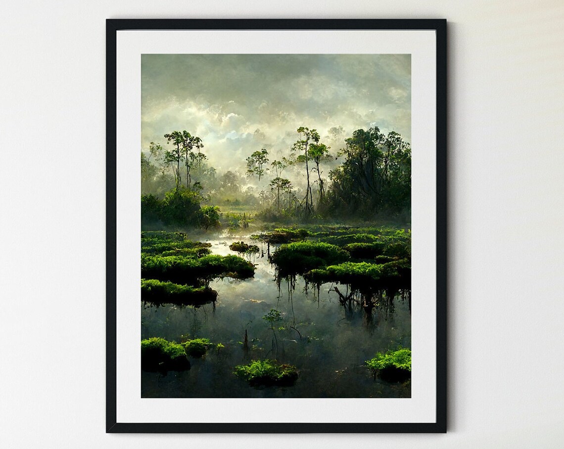 Everglades National Park Vintage Style Travel Poster