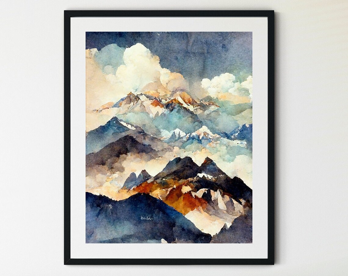 Rocky Mountains Canada Art Print, Rocky Mountain Landscape