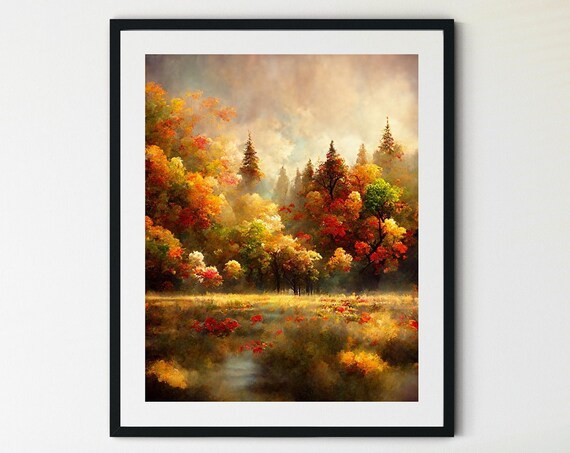 Autumn Landscape Fall Decor Art Print