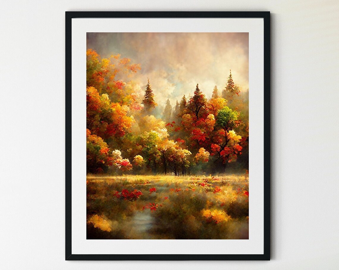 Autumn Landscape Fall Decor Art Print