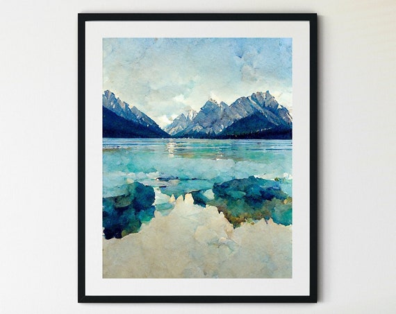 Abraham Lake Print Lake Abraham Wall Art Lake Abraham Poster Lake Abraham Art Lake Abraham Lake Abraham Print Banff Print