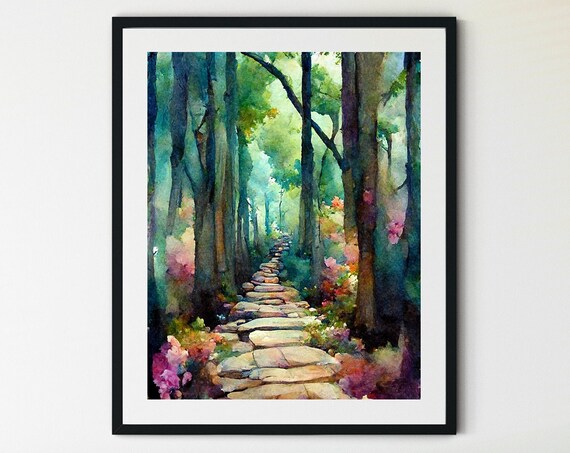 Forest Path Wilderness Art Print