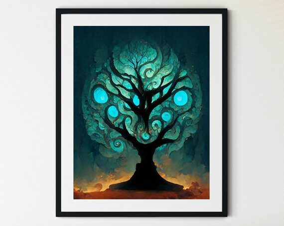Tree Of Life Spiritual Botanical Art Print