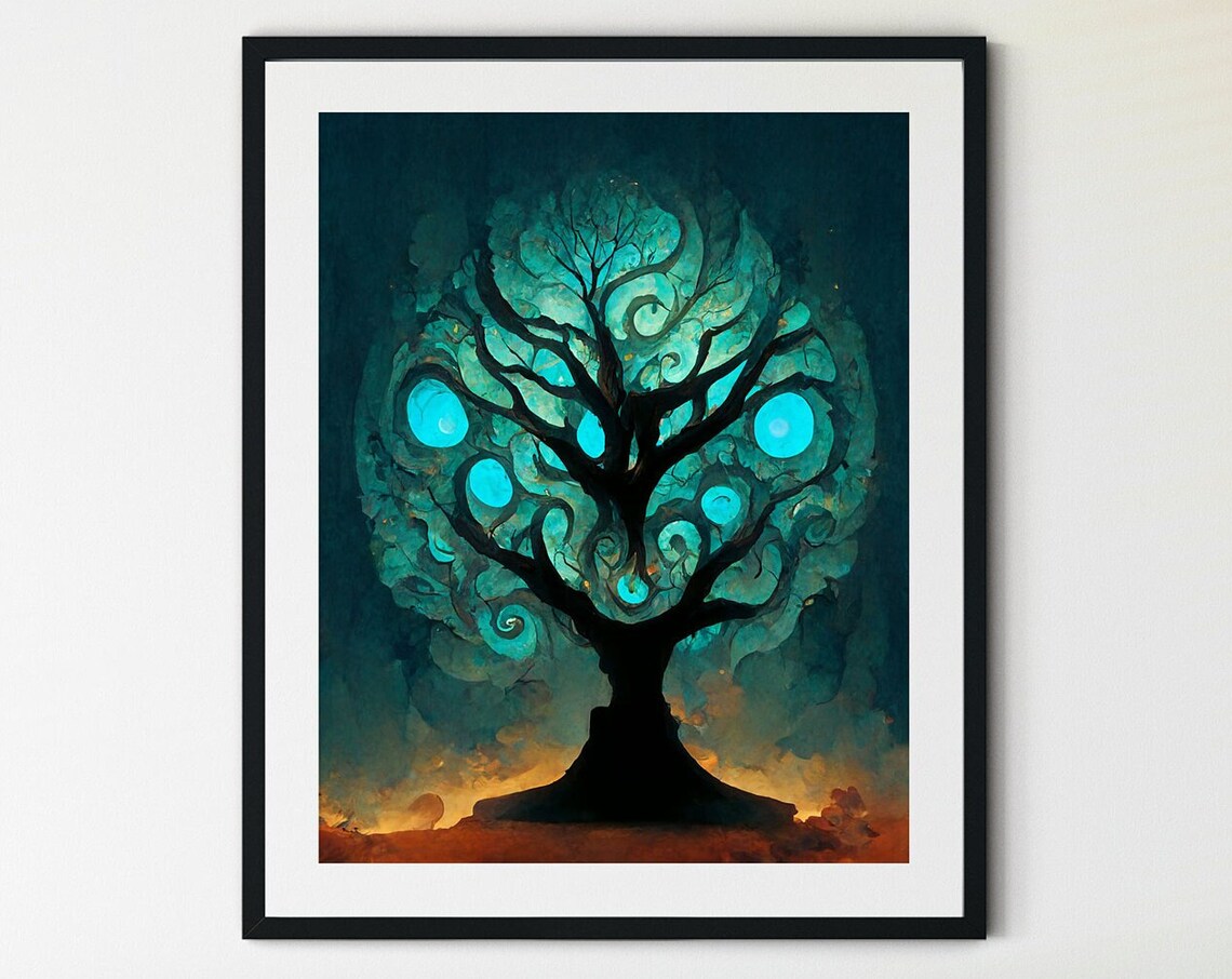 Tree Of Life Spiritual Botanical Art Print