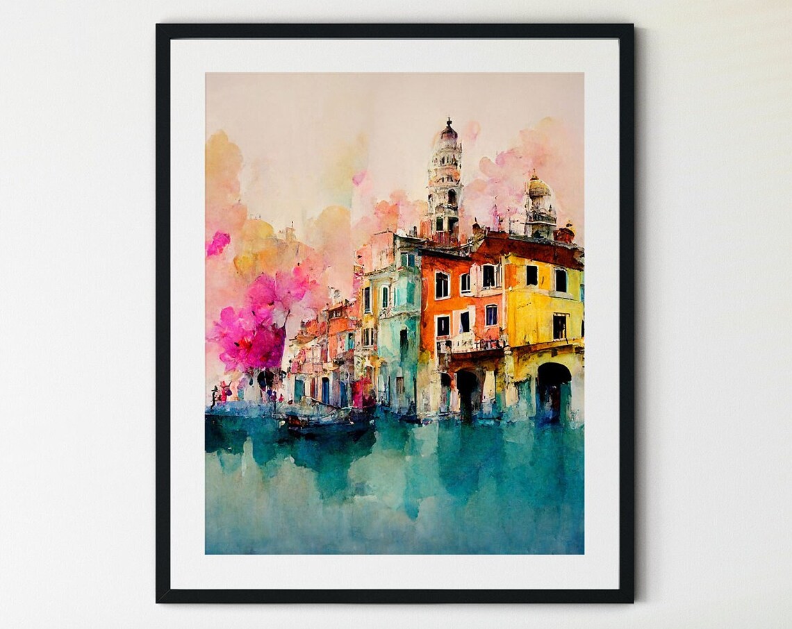 Venice Travel Poster, Italy City Wall Art