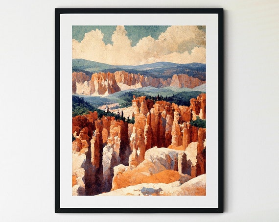 Bryce Canyon Poster Print, Southern Utah Landscape