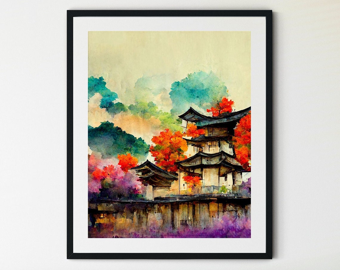 Kyoto Wall Art Kyoto Japan Print Kyoto Travel Poster Japanese Art Print Japanese Art Japanese Wall Art Japan Wall Art Japan Print