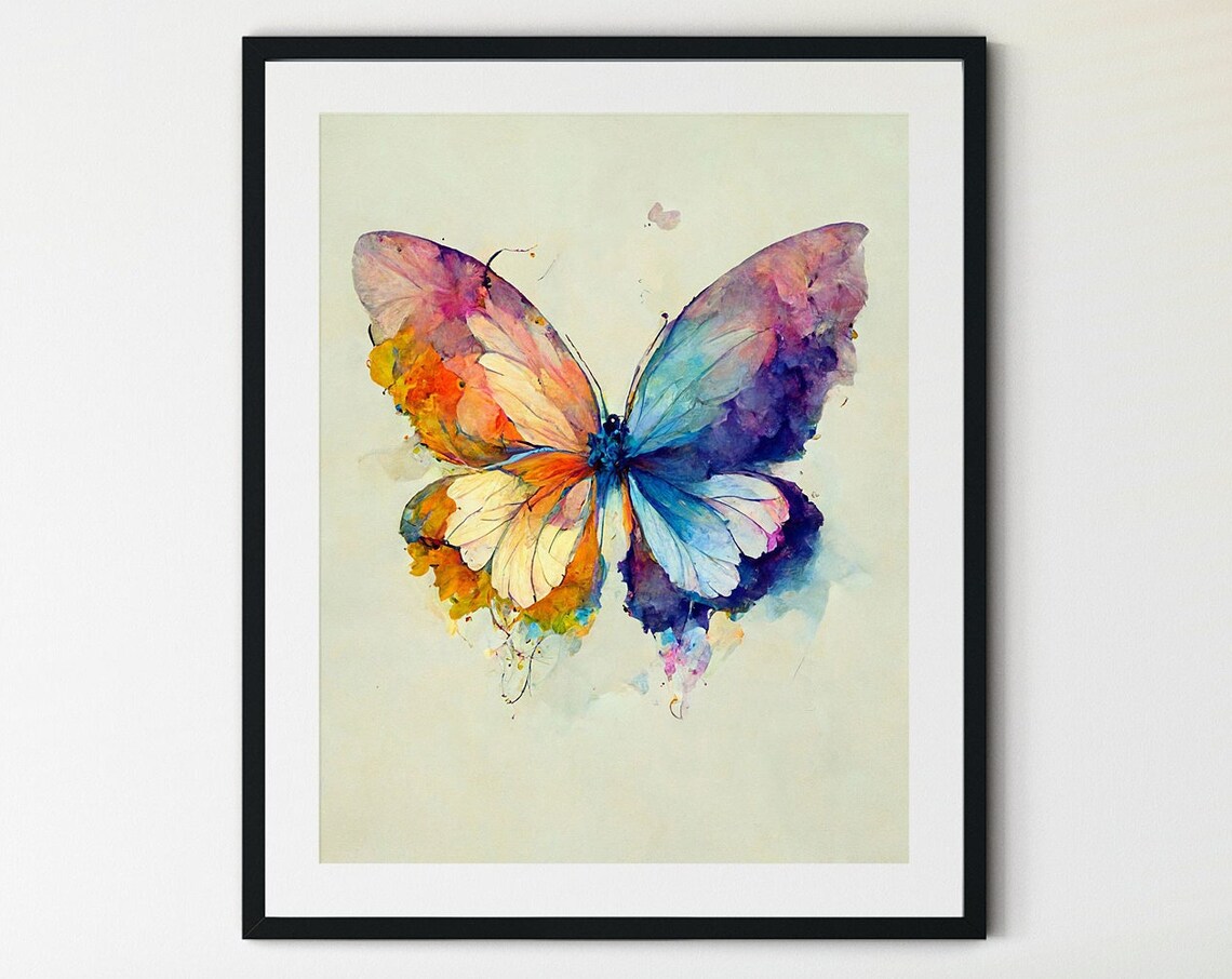 Rainbow Butterfly Natural History Art Print
