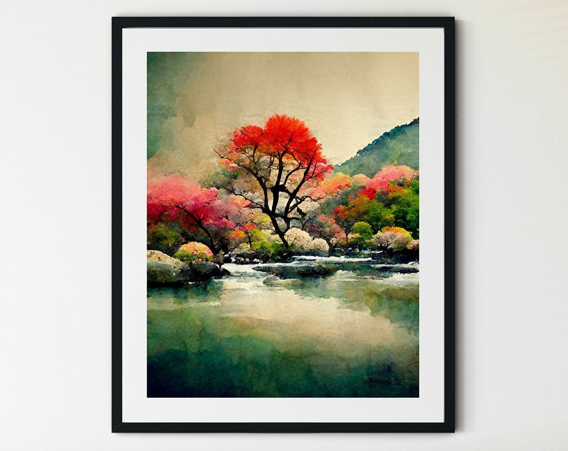 Arashiyama Print Kyoto Wall Art Kyoto Japan Print Kyoto Travel Poster Japanese Art Print Japanese Wall Art Japan Wall Art Japan Print