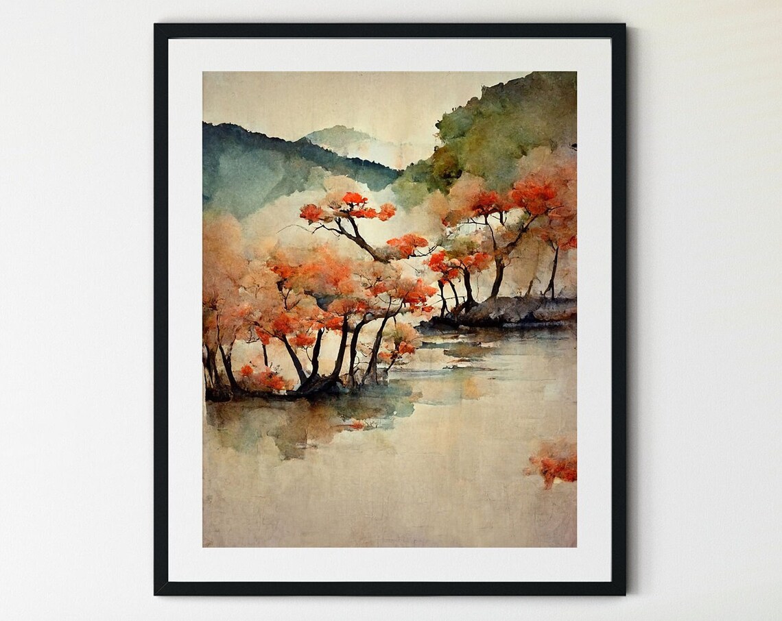 Arashiyama Kyoto Travel Poster, Japan Wall Art