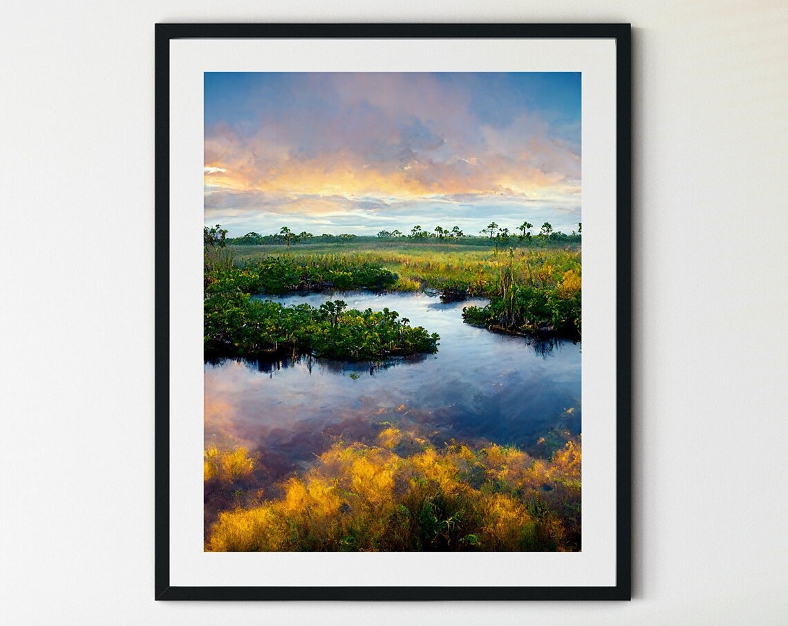 Everglades National Park Florida Travel Poster